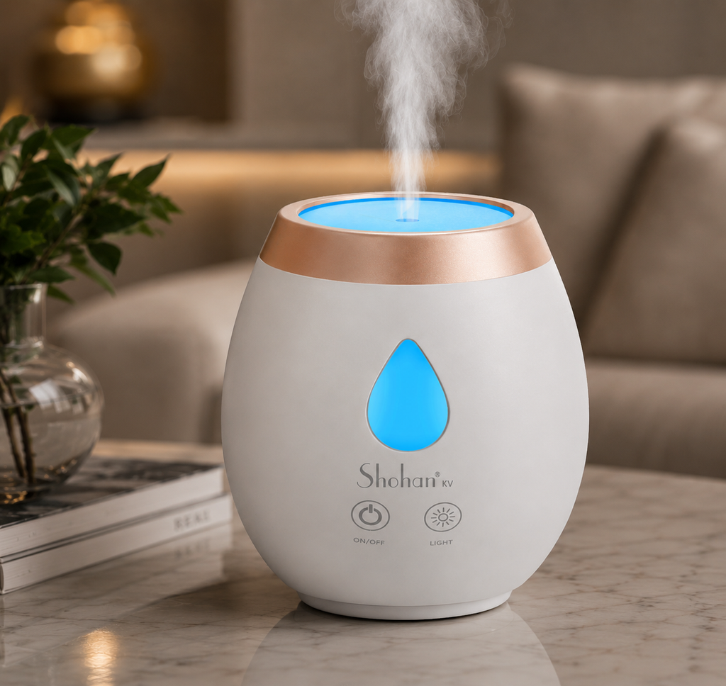 Shohan KV Aroma Diffuser & Humidifier with Colour Changing Light. 5 Hours.