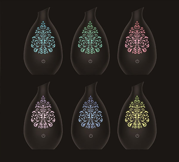 Ayan TX Colour Changing Aroma Diffuser and Humidifier. 7 Hours. Black - Diffuser Humidifier
